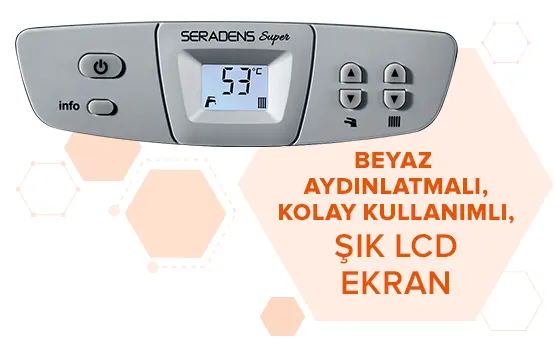 Beyaz Aydınlatmalı, Kolay Kullanımlı, Şık LCD Ekran