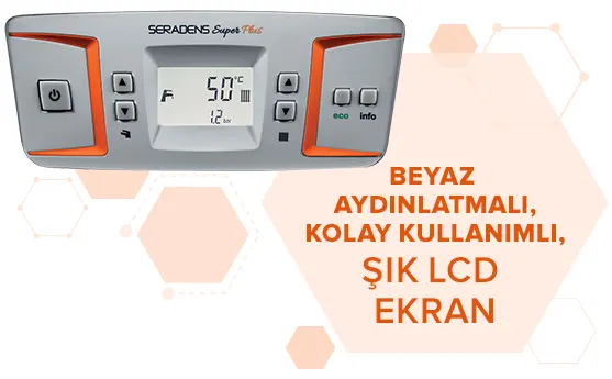 Beyaz Aydınlatmalı, Kolay Kullanımlı, Şık LCD Ekran